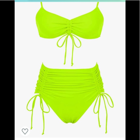 Sexy bikini Swimsuits Ruched High Waisted L - Picture 4 of 11
